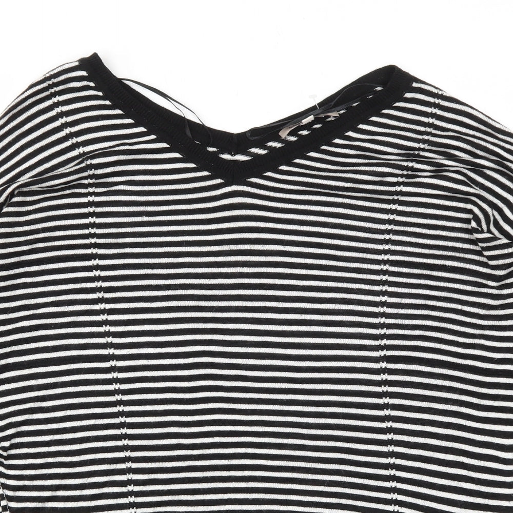 M&S Womens Multicoloured Striped  Pullover Jumper Size 10