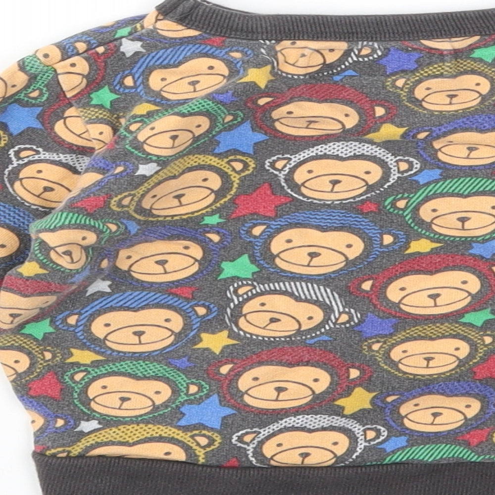 NEXT Boys Multicoloured Animal Print  Pullover Jumper Size 12-18 Months