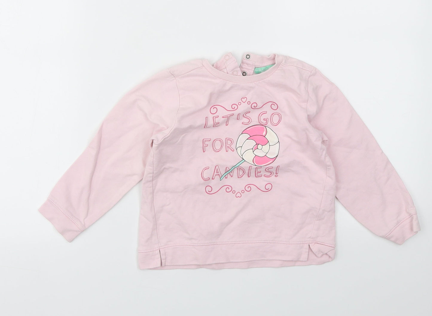 BABYGILRS Girls Pink   Pullover Jumper Size 2 Years