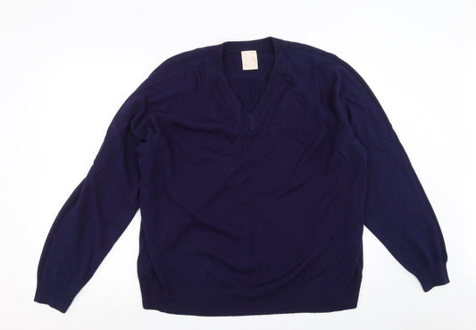 PREMIER MAN  Mens Blue  Knit Pullover Jumper Size XL