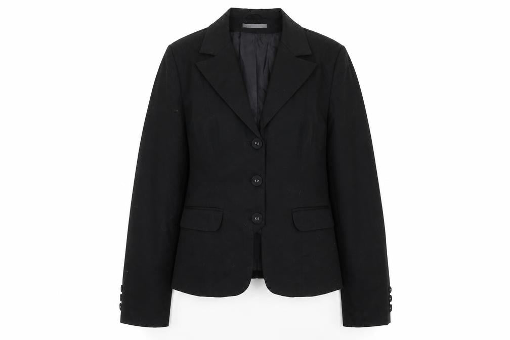 Preworn Womens Black   Jacket Suit Jacket Size 16