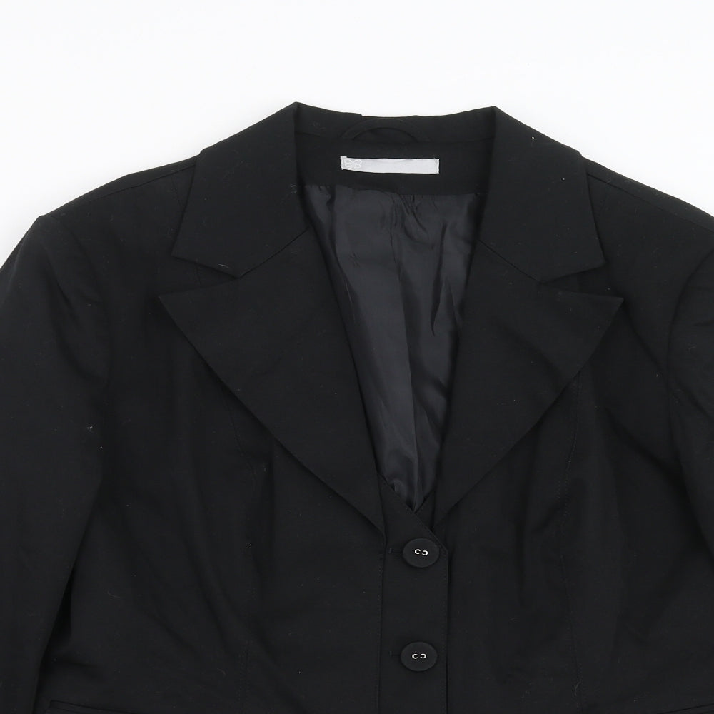 Preworn Womens Black   Jacket Suit Jacket Size 16
