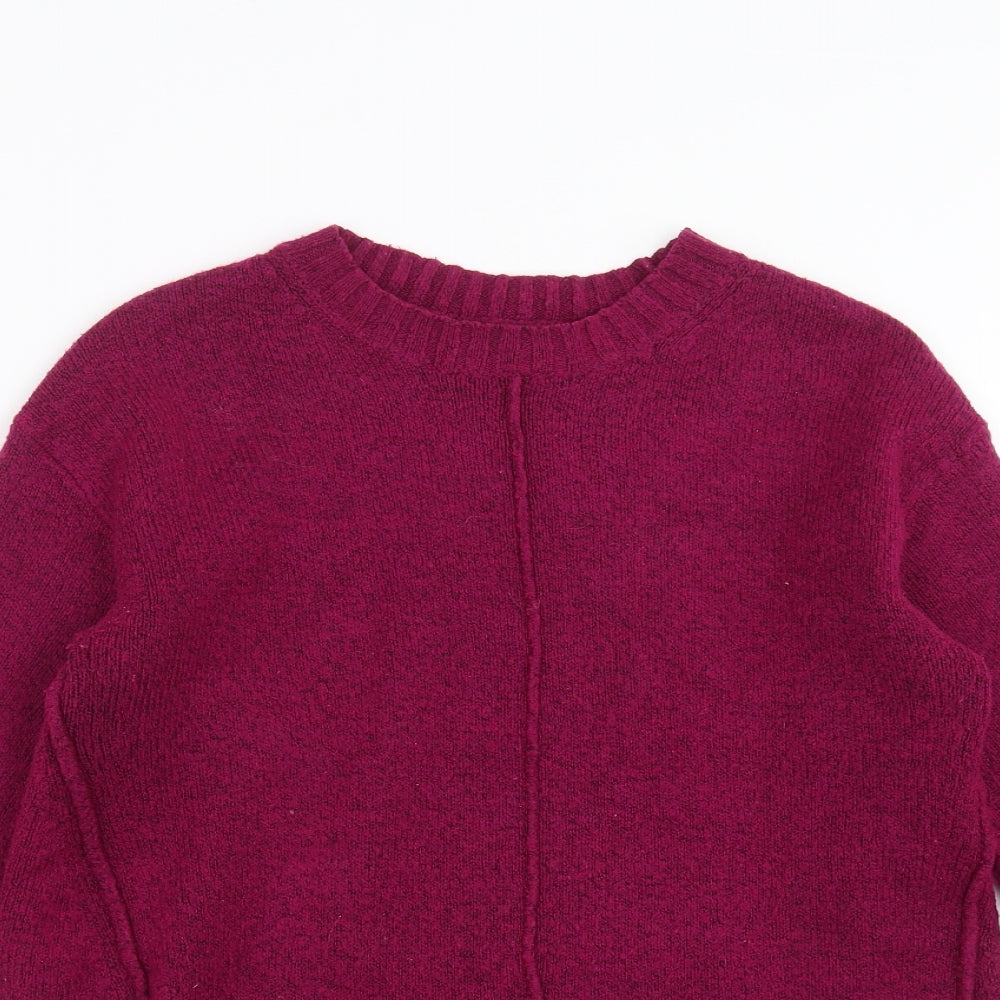 Marks and Spencer Womens Purple  Knit Pullover Jumper Size S