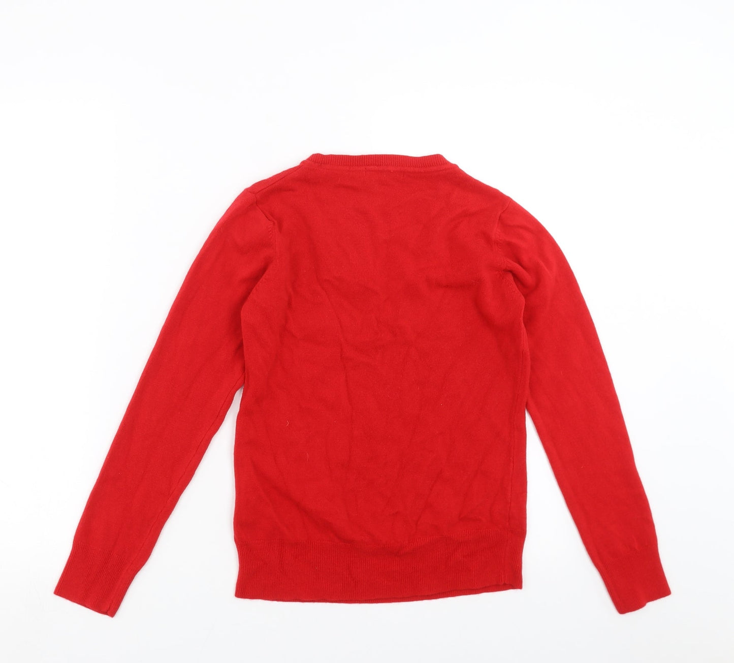 Primark Womens Red  Knit Pullover Jumper Size 8