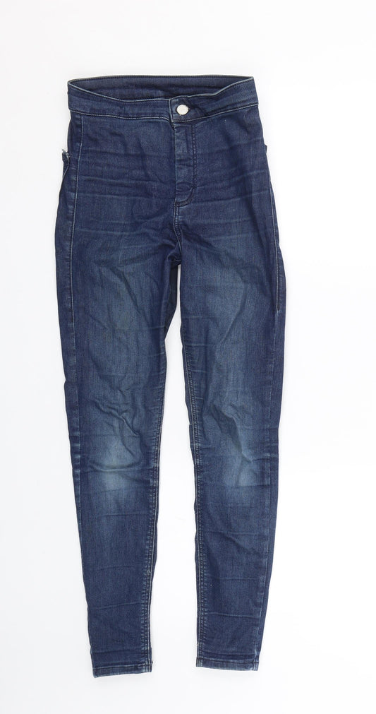 Topshop Womens Blue  Denim Jegging Jeans Size 25 L25 in