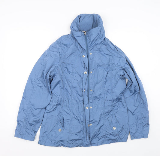 Laura Torelli Womens Blue   Rain Coat Coat Size 12