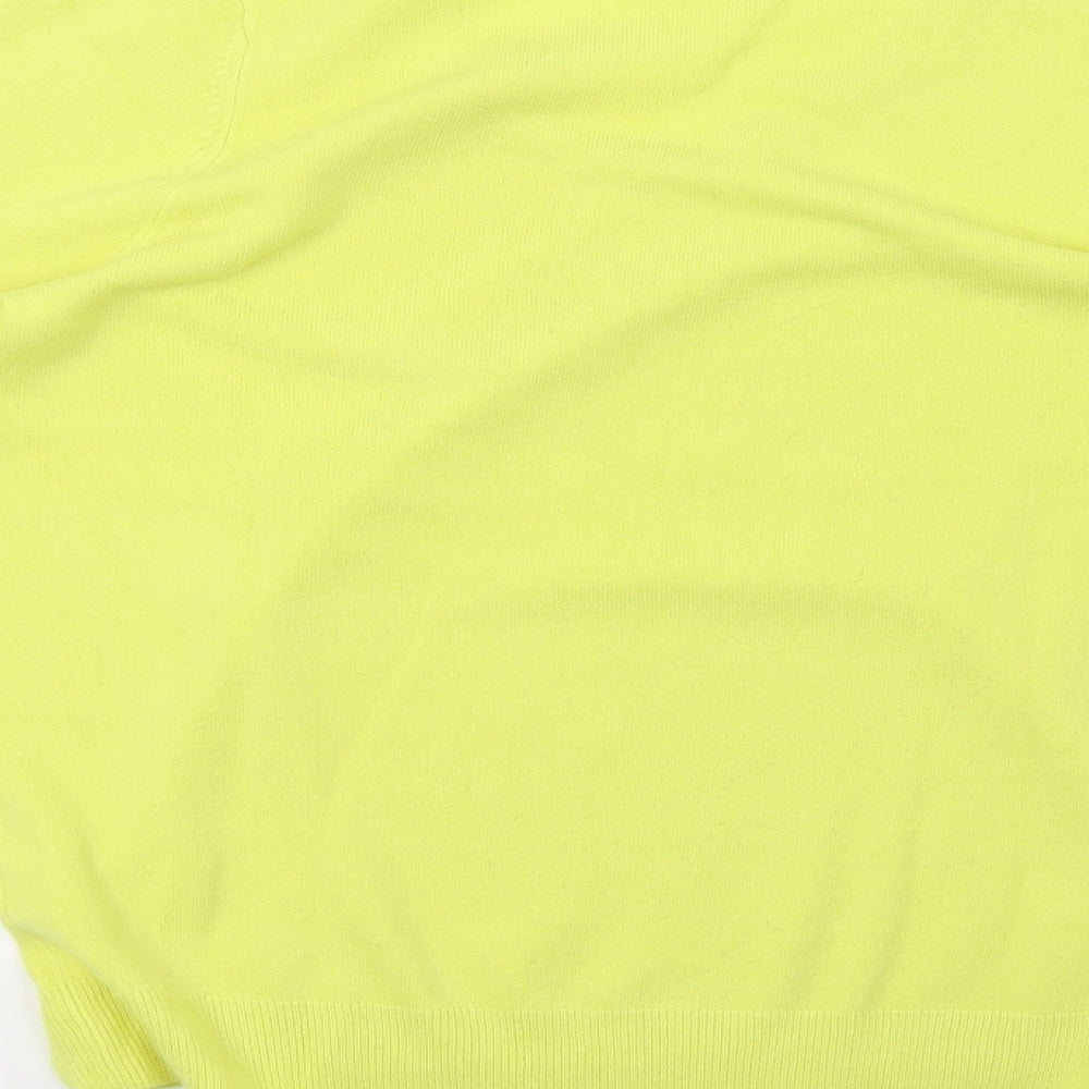 BHS Womens Yellow  Knit Pullover Sweatshirt Size 14
