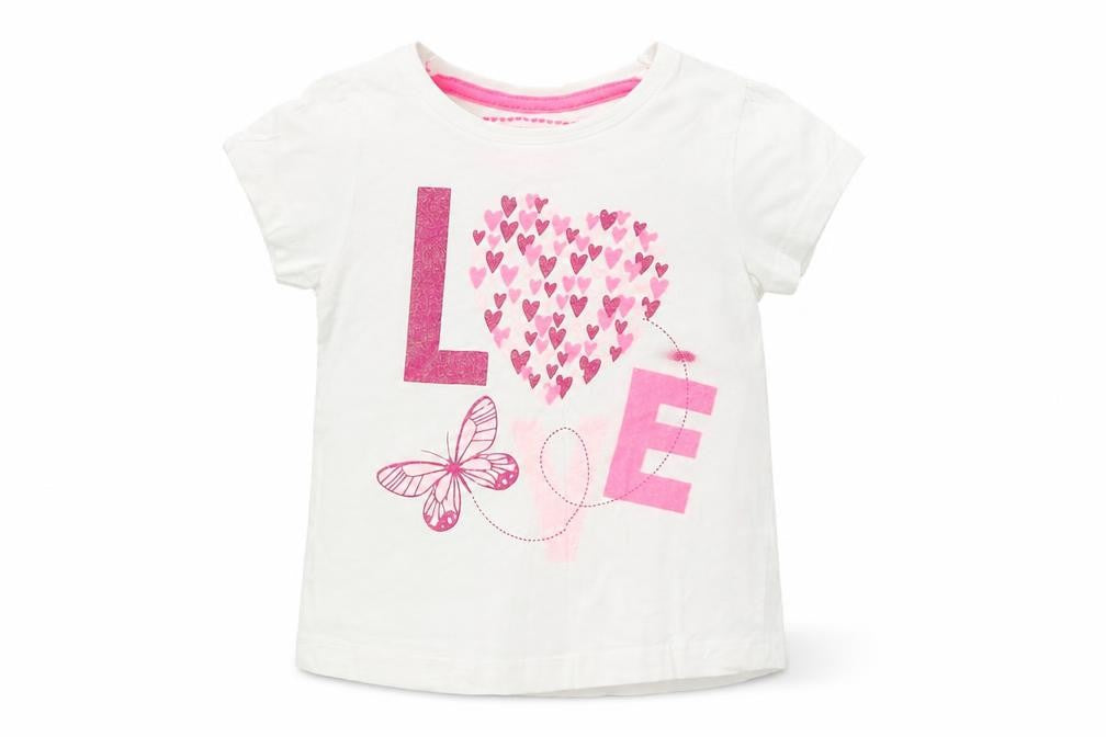 Young Dimension Girls White   Basic T-Shirt Size 2 Years