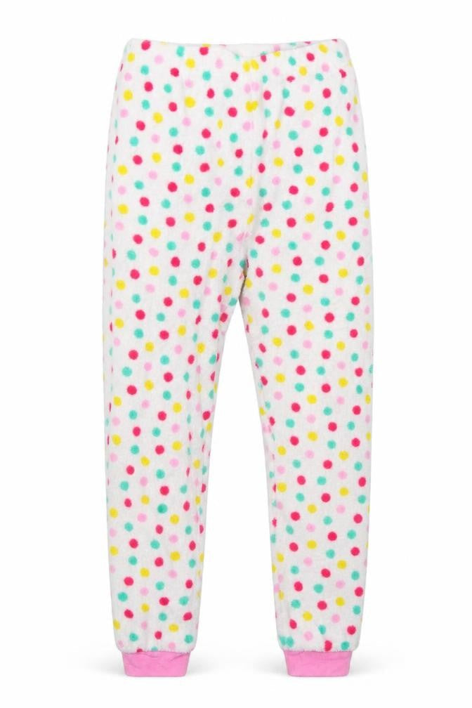 Primark Girls White Polka Dot   Pyjama Pants Size 9-10 Years