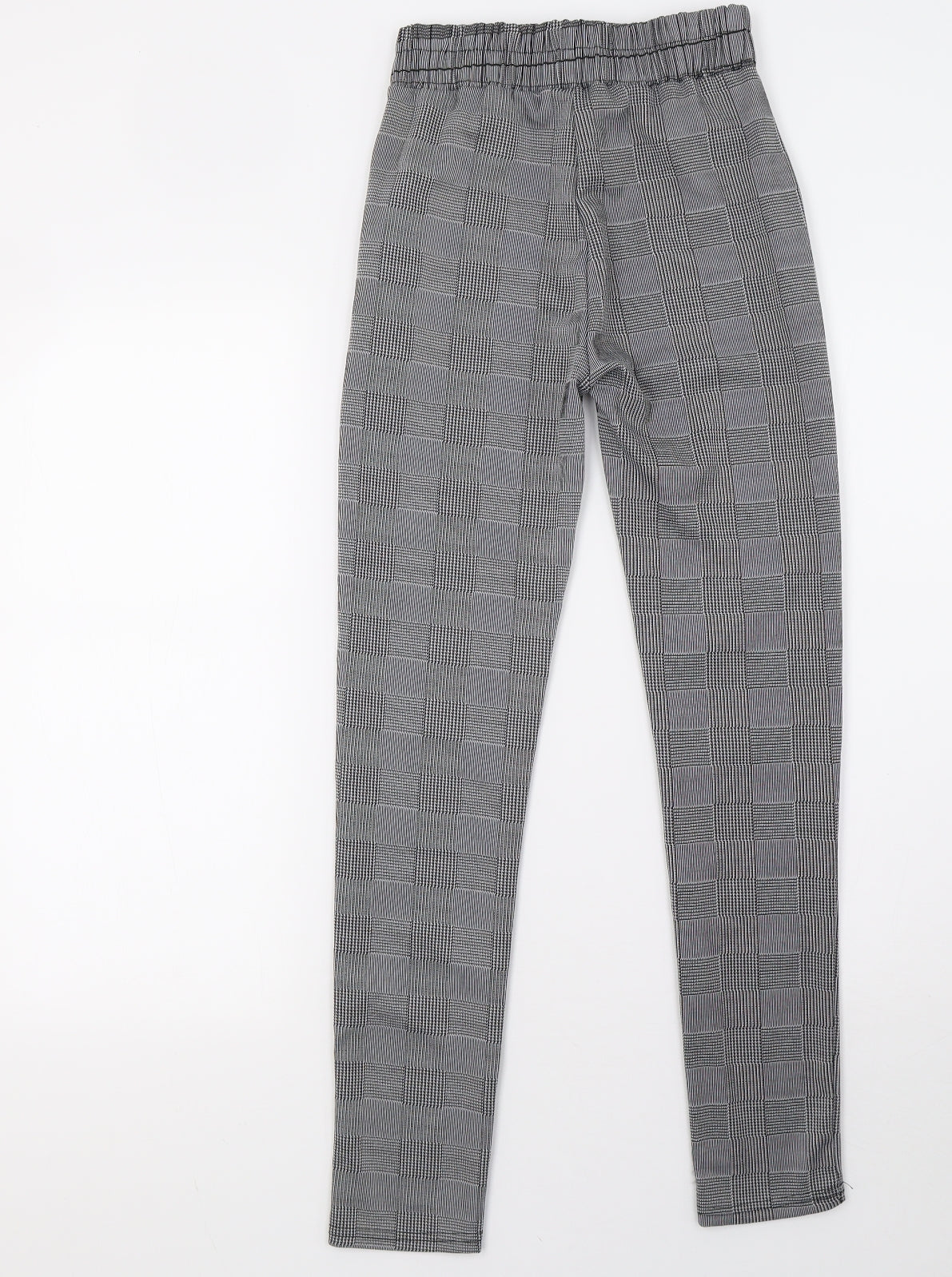Preworn Womens White Check  Trousers  Size S L29 in