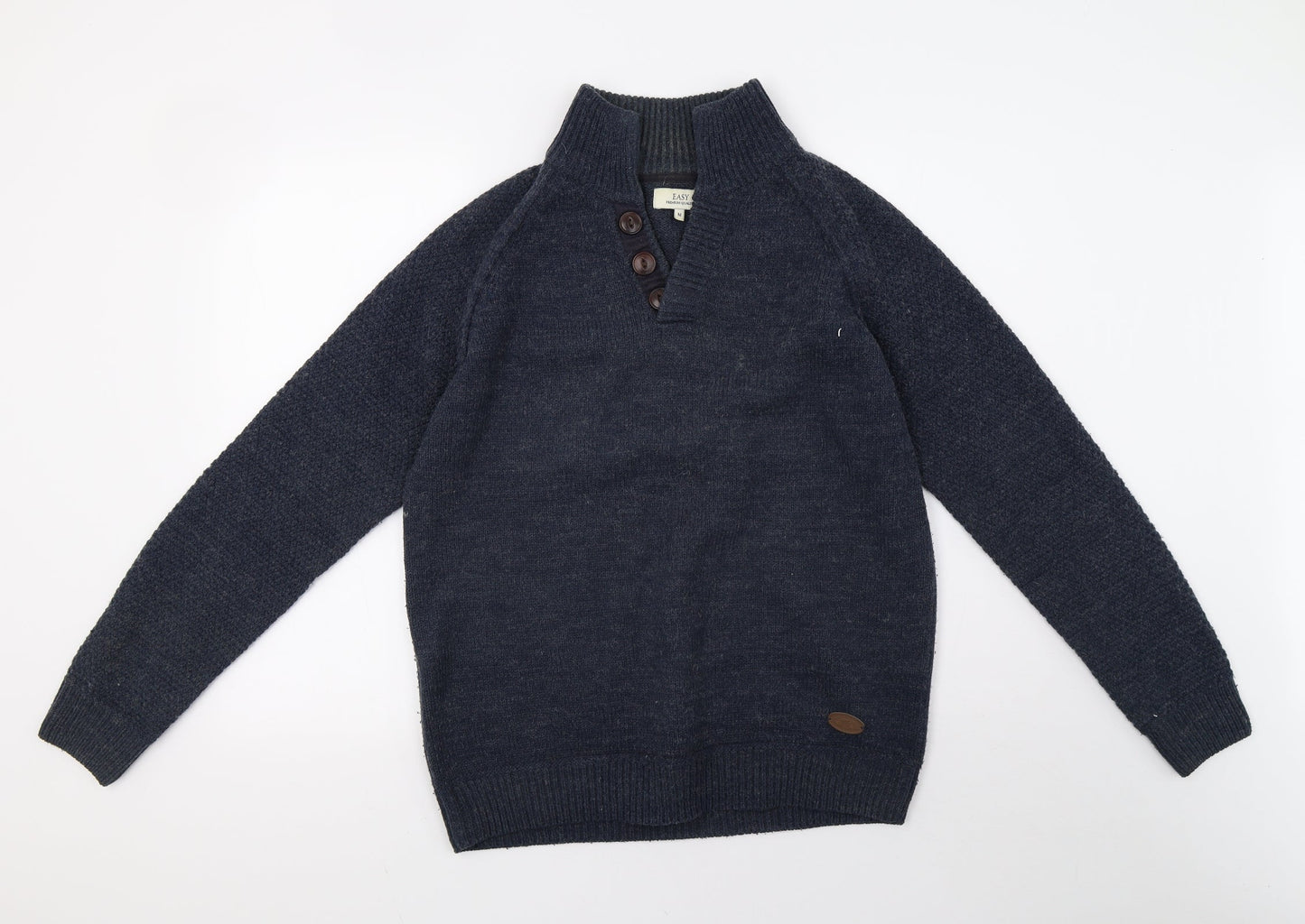 Matalan Womens Blue  Knit Pullover Sweatshirt Size M