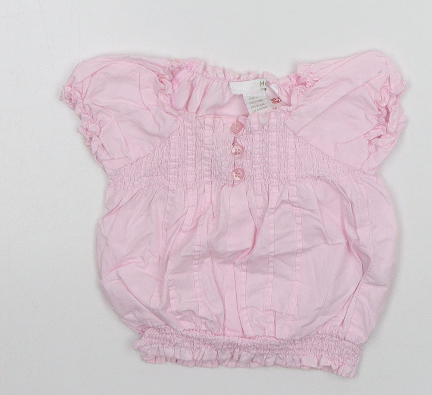H&M Baby Pink   Basic Blouse Size 3-6 Months