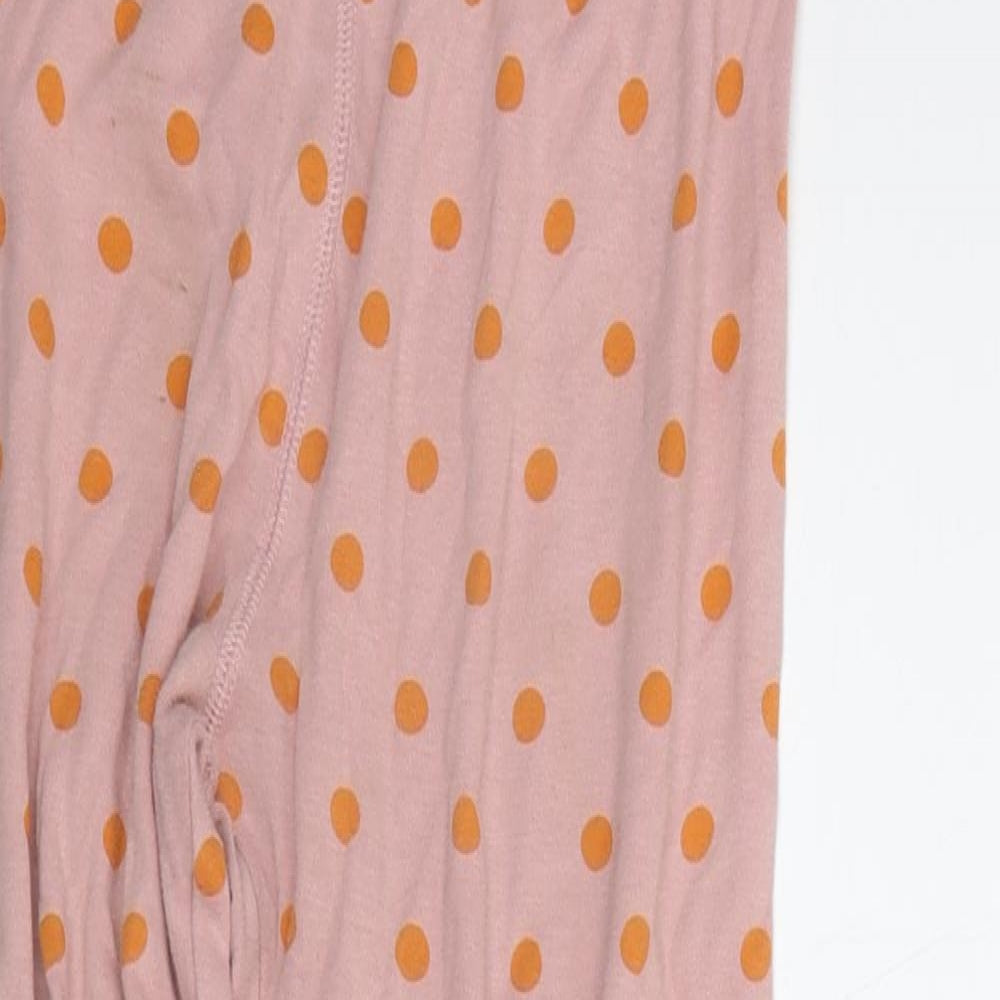 NEXT Girls Beige Polka Dot  Top Pyjama Pants Size 9-10 Years