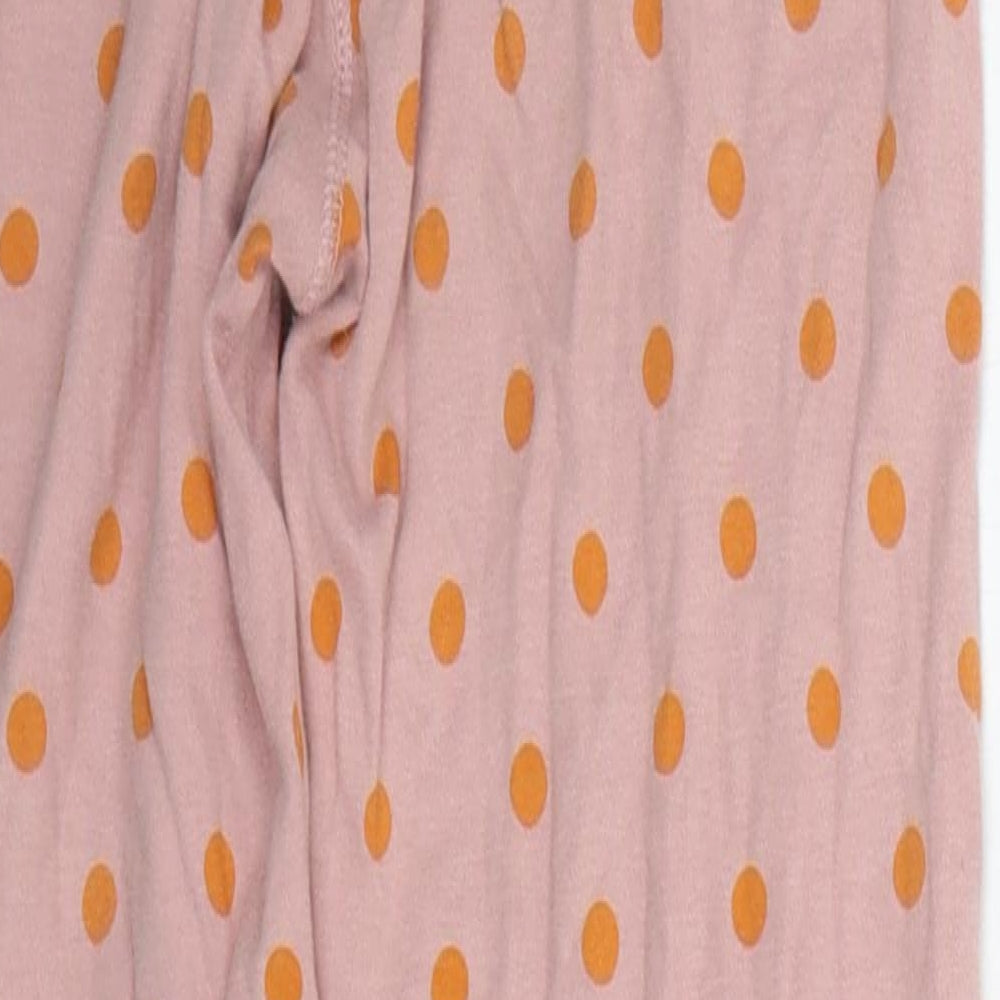 NEXT Girls Beige Polka Dot  Top Pyjama Pants Size 9-10 Years