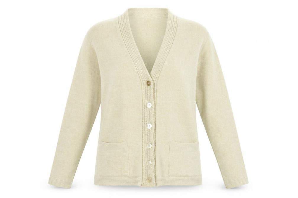 Classics Womens Beige   Cardigan Jumper Size M