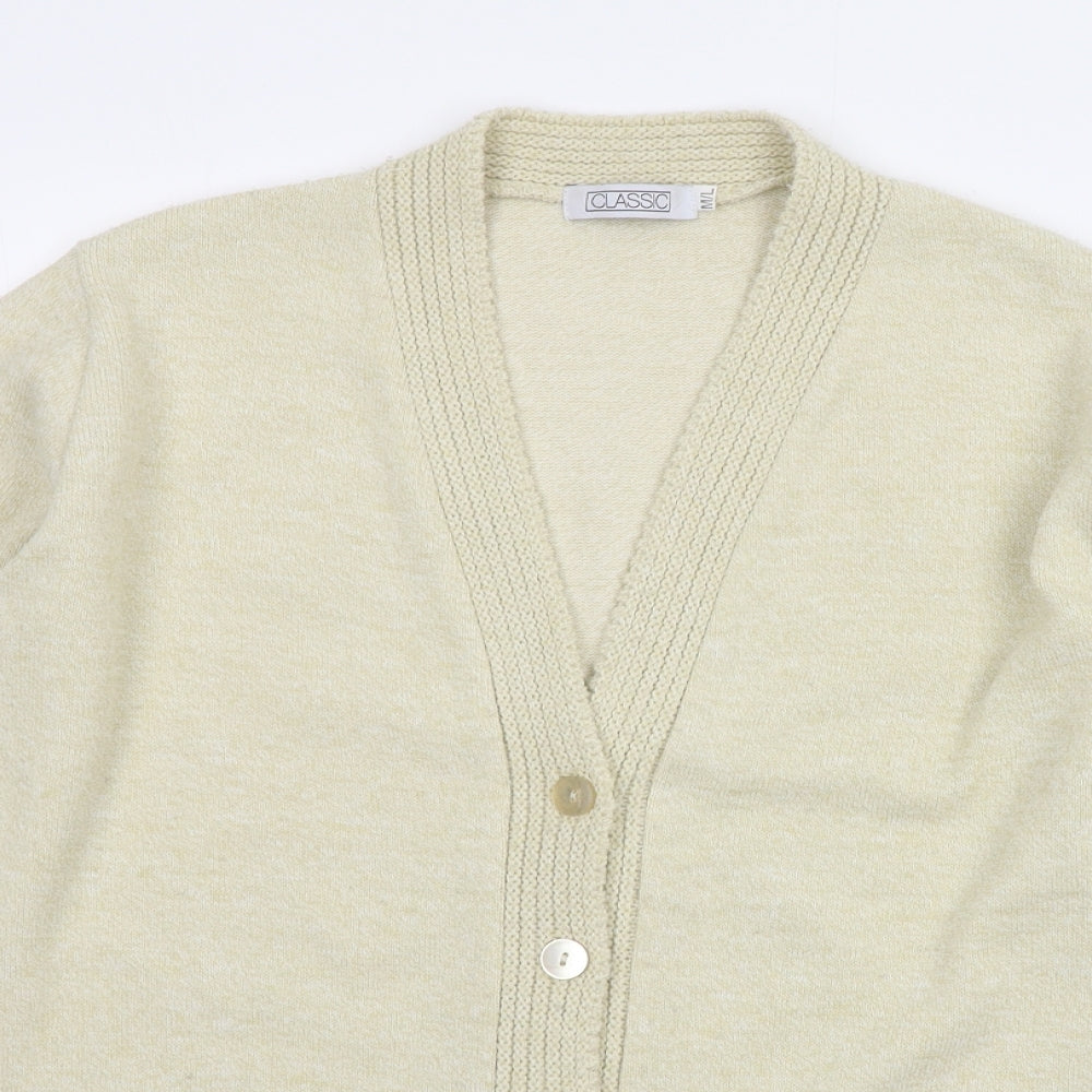 Classic Womens Beige   Cardigan Jumper Size M