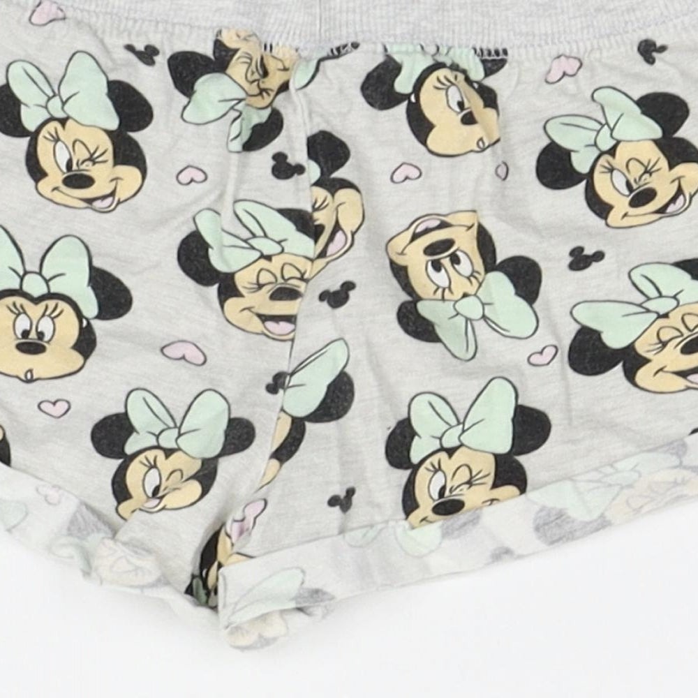 Primark Girls Grey Geometric  Top Robe & Gown Set Size 2-3 Years  - mini mouse