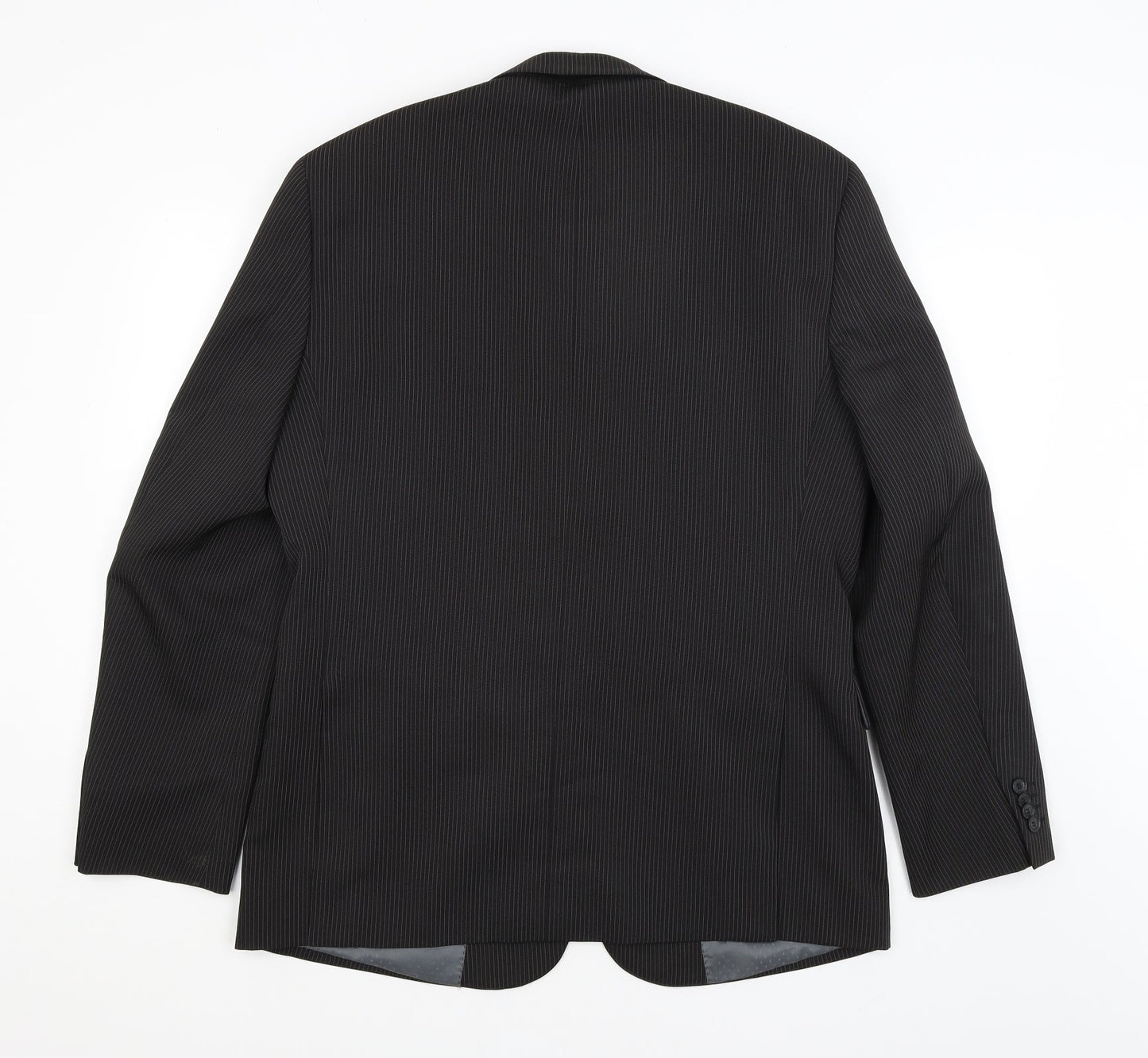 Taylor & Wright Mens Black Striped  Jacket Blazer Size L