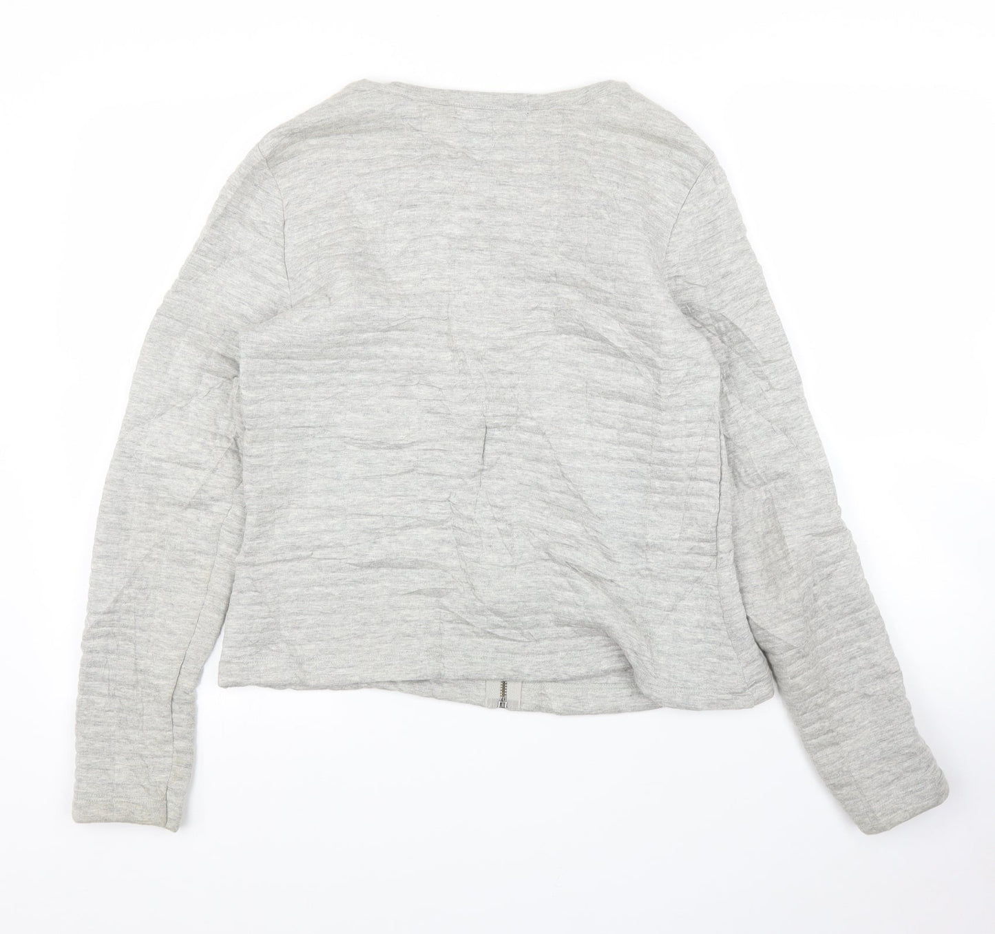 Dorothy Perkins Womens Grey   Full Zip Jumper Size 12  - Chanel jacket