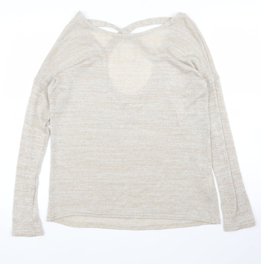 River Island Womens Beige   Basic Blouse Size 8