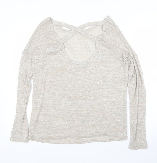 River Island Womens Beige   Basic Blouse Size 8