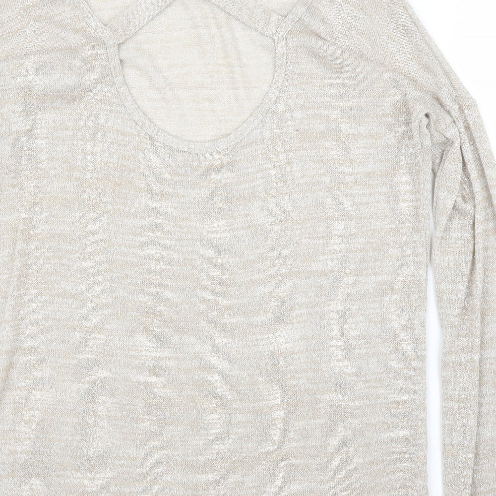 River Island Womens Beige   Basic Blouse Size 8