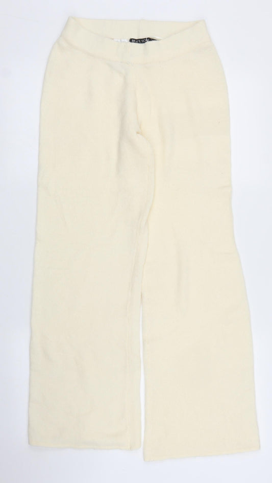 Brave Soul Womens Ivory Solid  Chemise Pyjama Pants Size S