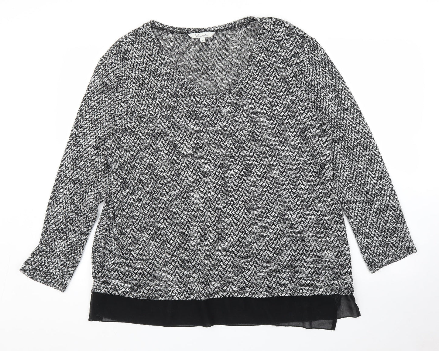 Peacocks Womens Grey   Pullover Jumper Size XL