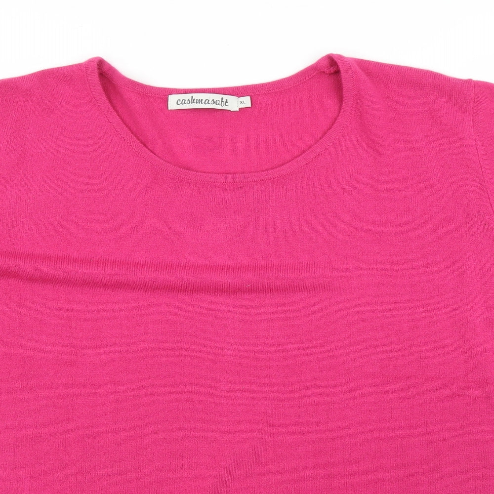 Cashmasoft Womens Pink   Pullover Jumper Size XL