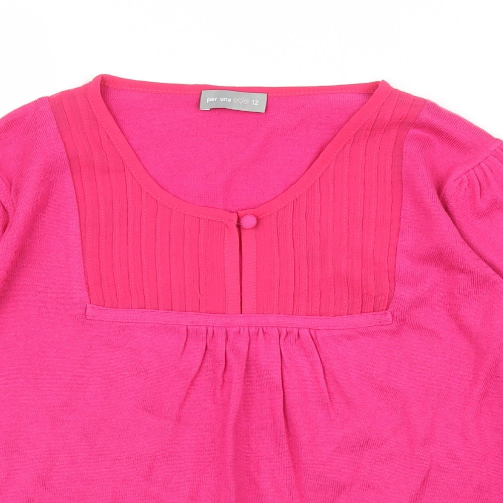 Per Una Womens Pink   Pullover Jumper Size 12