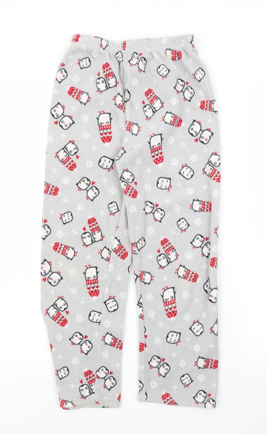 Young Dimension Girls Grey Solid  Capri Pyjama Pants Size 7 Years