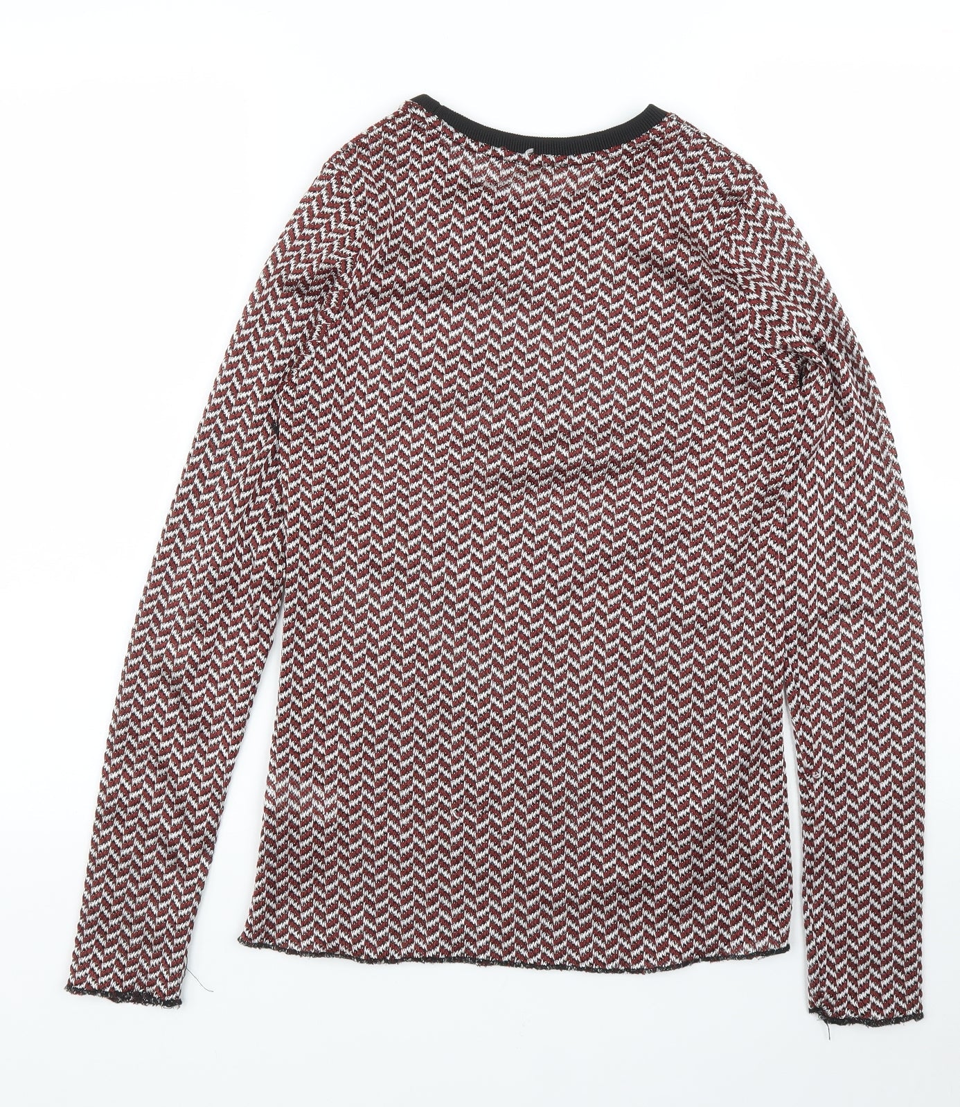 River Island Womens Purple Herringbone  Pullover Jumper Size 8