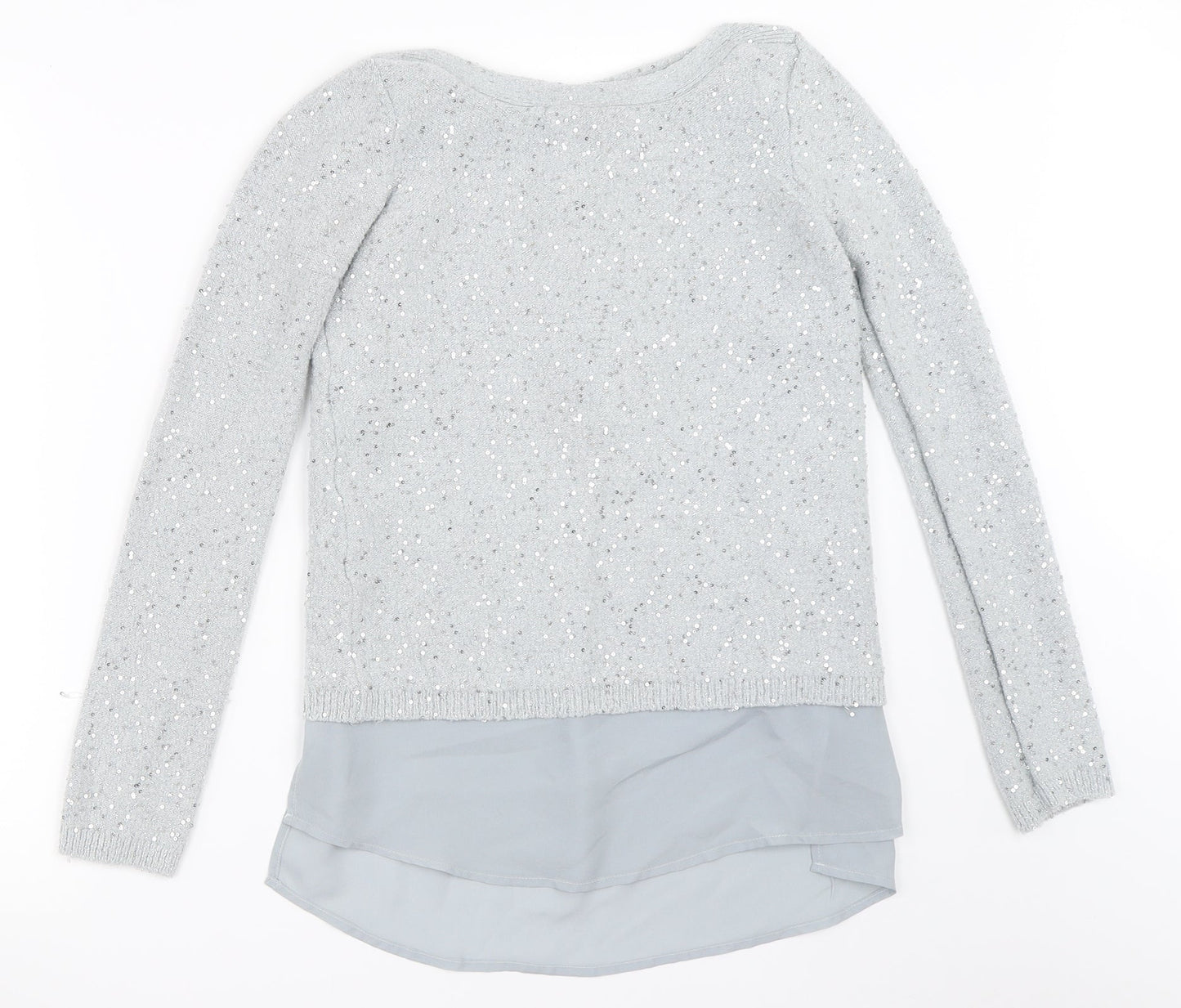 Oasis Womens Grey   Pullover Jumper Size XS