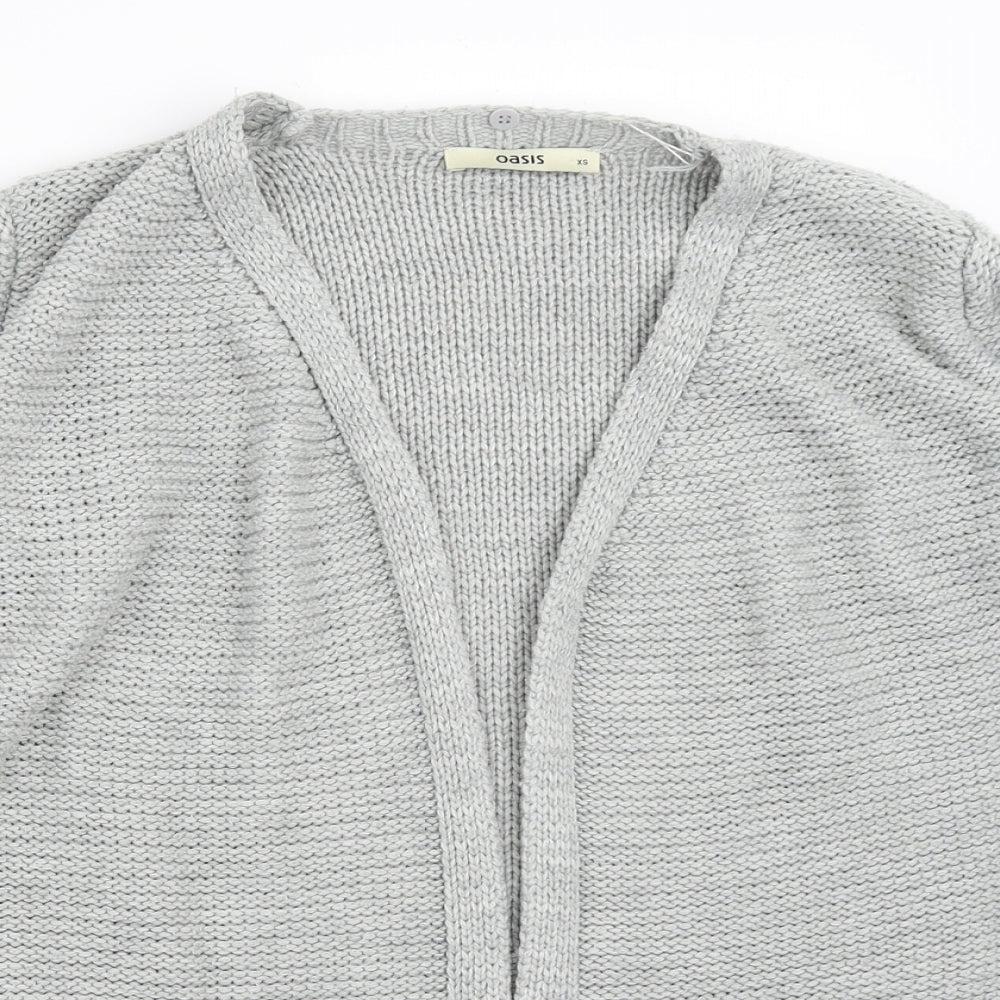 Oasis Womens Grey   Cardigan Jumper Size XS