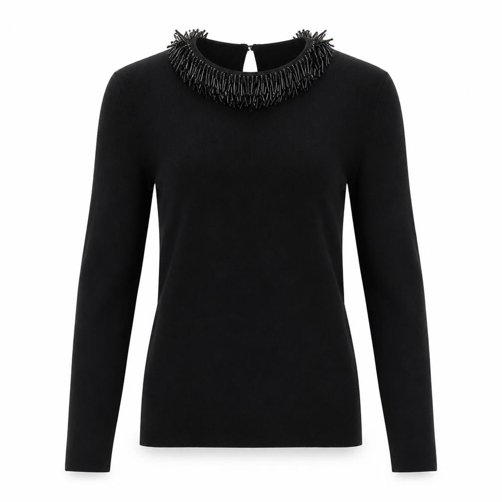 Warehouse Womens Black   Pullover Jumper Size 6