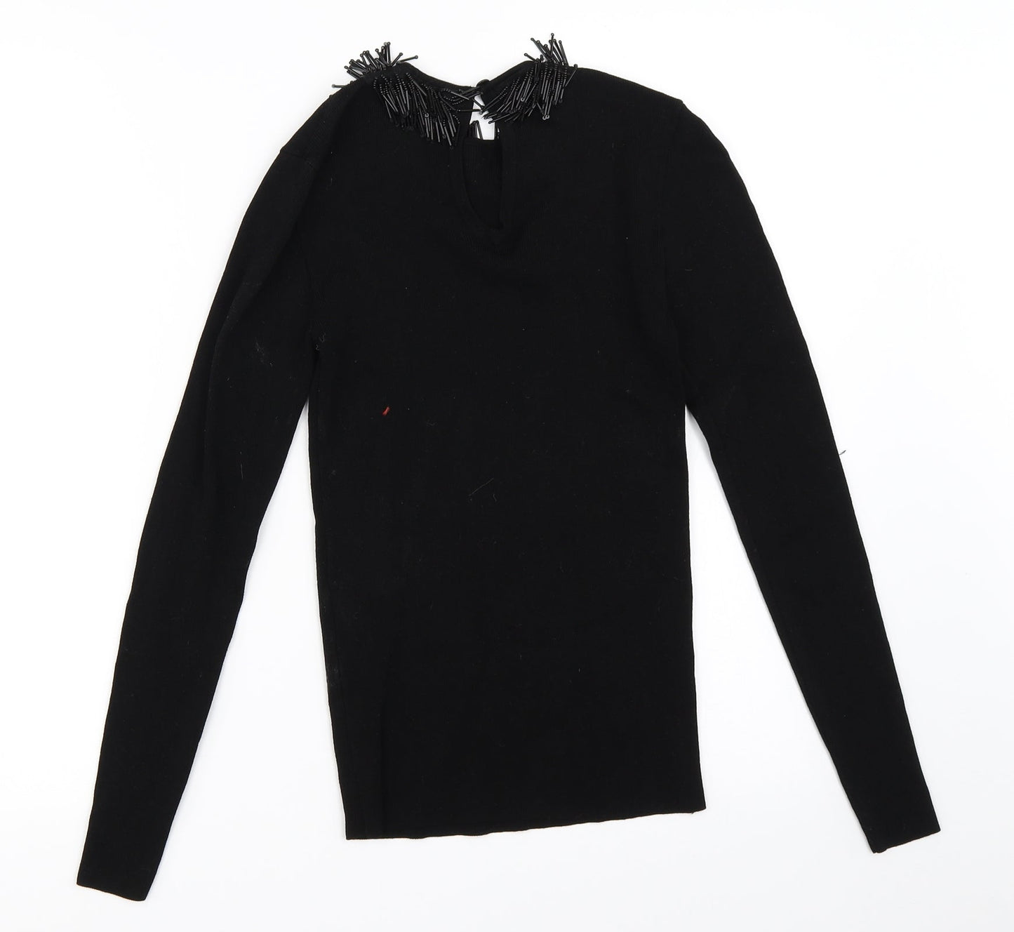 Warehouse Womens Black   Pullover Jumper Size 6