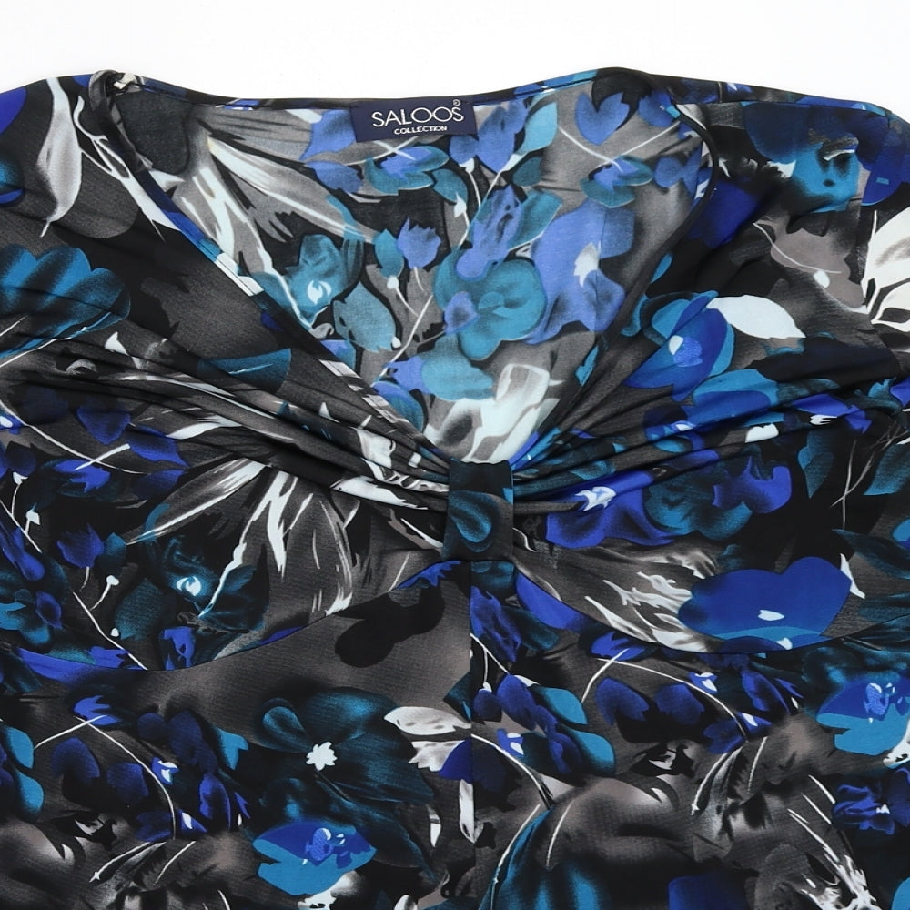 Saloos Womens Blue   Basic Blouse Size L