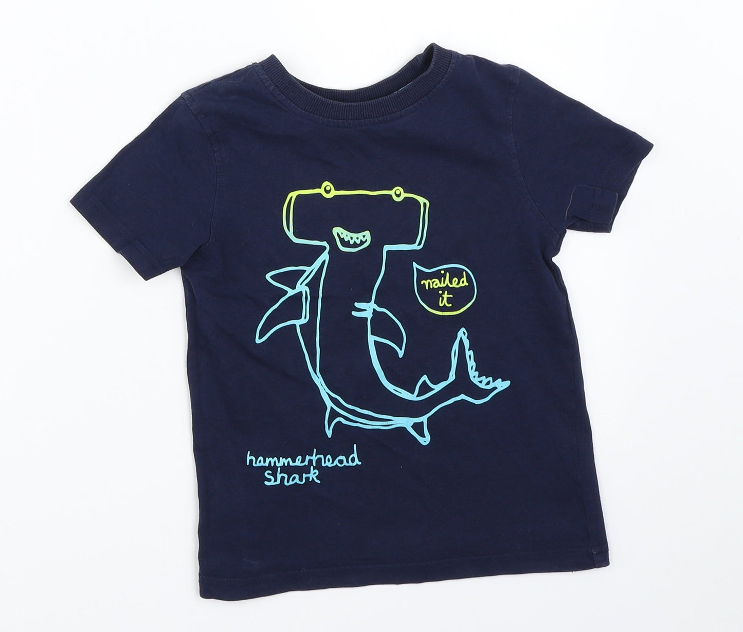 George Boys Blue   Basic T-Shirt Size 3-4 Years
