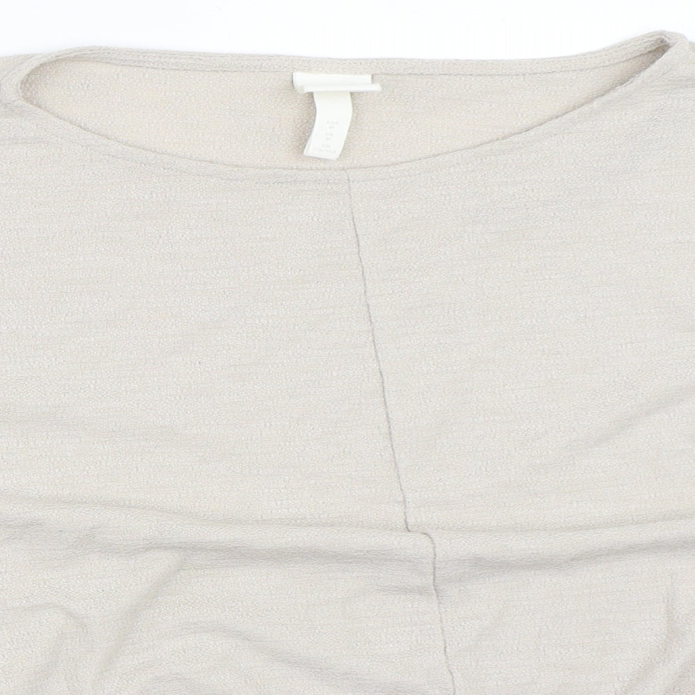 H&M Womens Beige   Pullover Jumper Size M