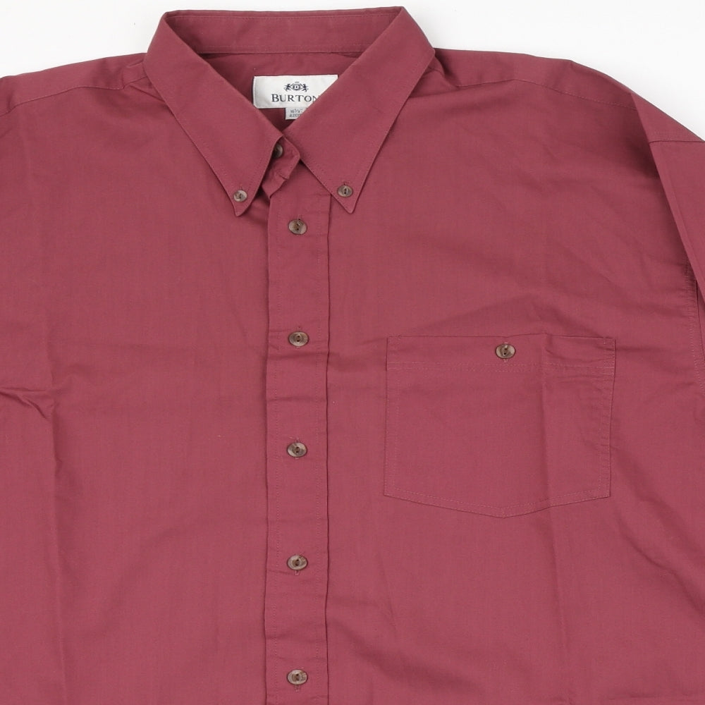 Burton Mens Red    Button-Up Size 42