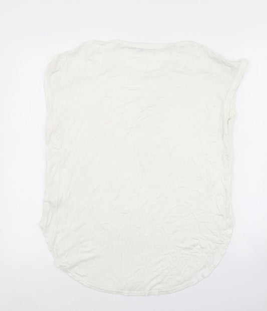 Boohoo Womens White   Basic T-Shirt Size 14
