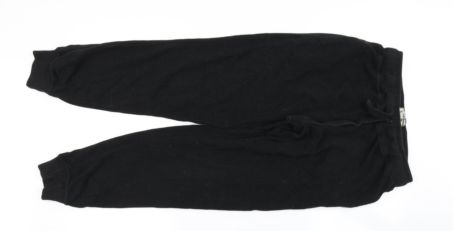 fashion in style Womens Black   Jogger Trousers Size M