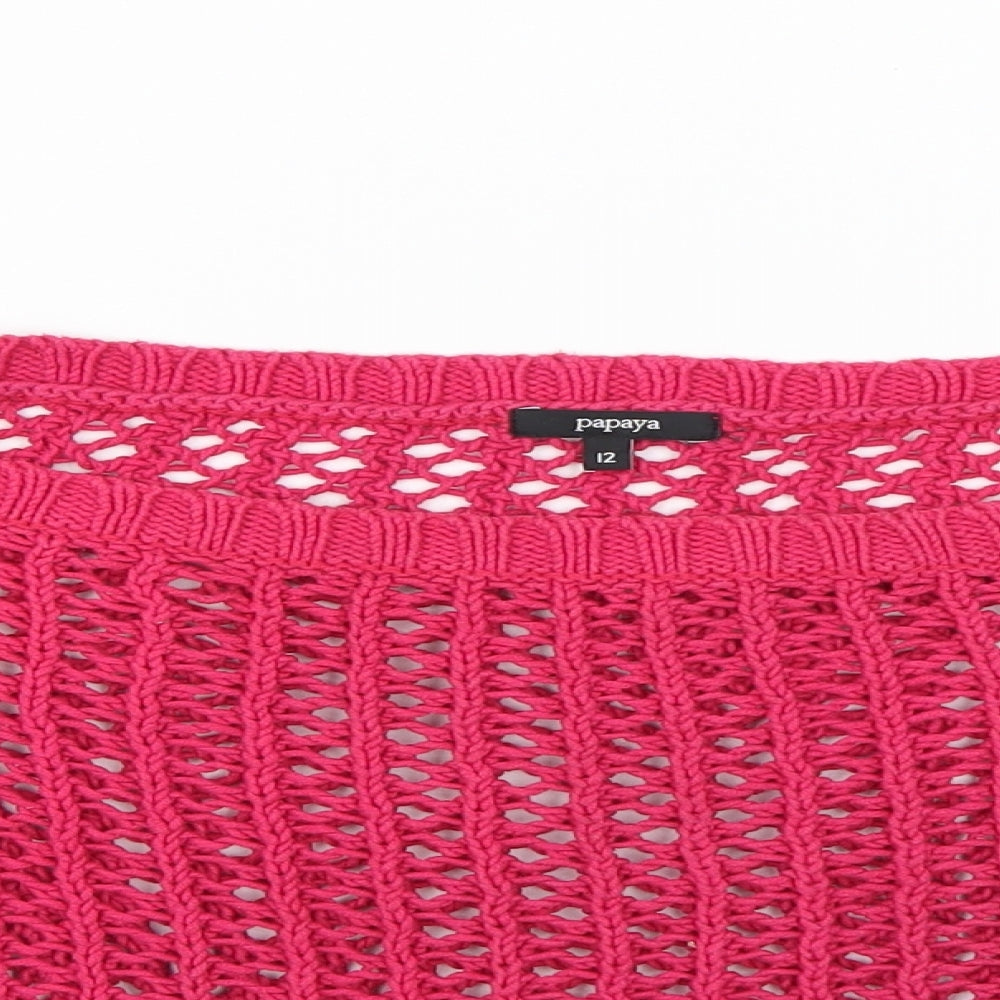 Papaya Womens Pink   Pullover Jumper Size 12