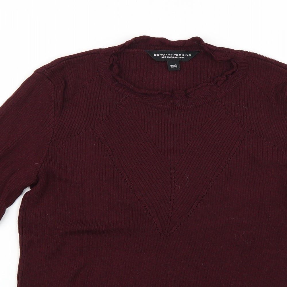 Dorothy Perkins Womens Red   Pullover Jumper Size 10