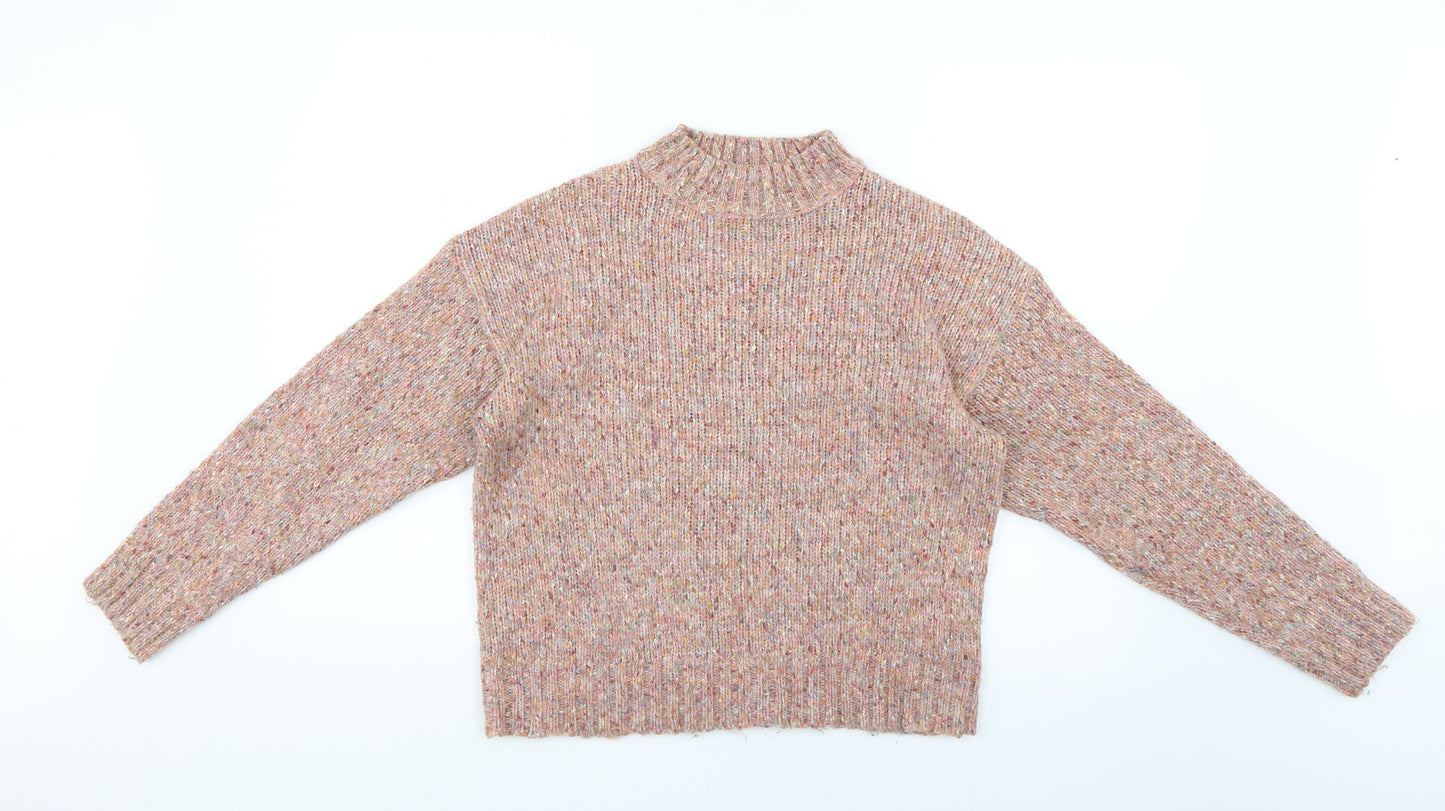 New Look Womens Multicoloured Argyle/Diamond  Pullover Jumper Size S