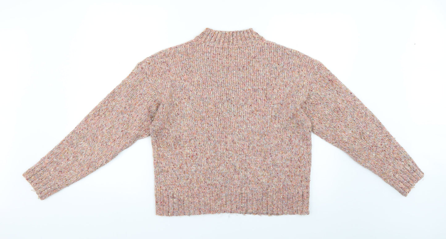 New Look Womens Multicoloured Argyle/Diamond  Pullover Jumper Size S