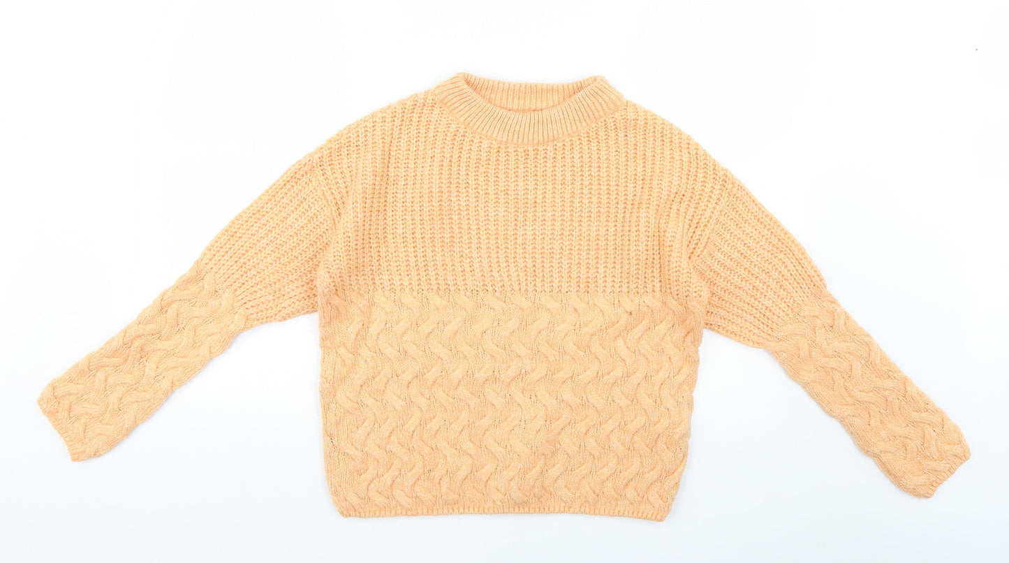 Dorothy Perkins Womens Orange   Pullover Jumper Size S