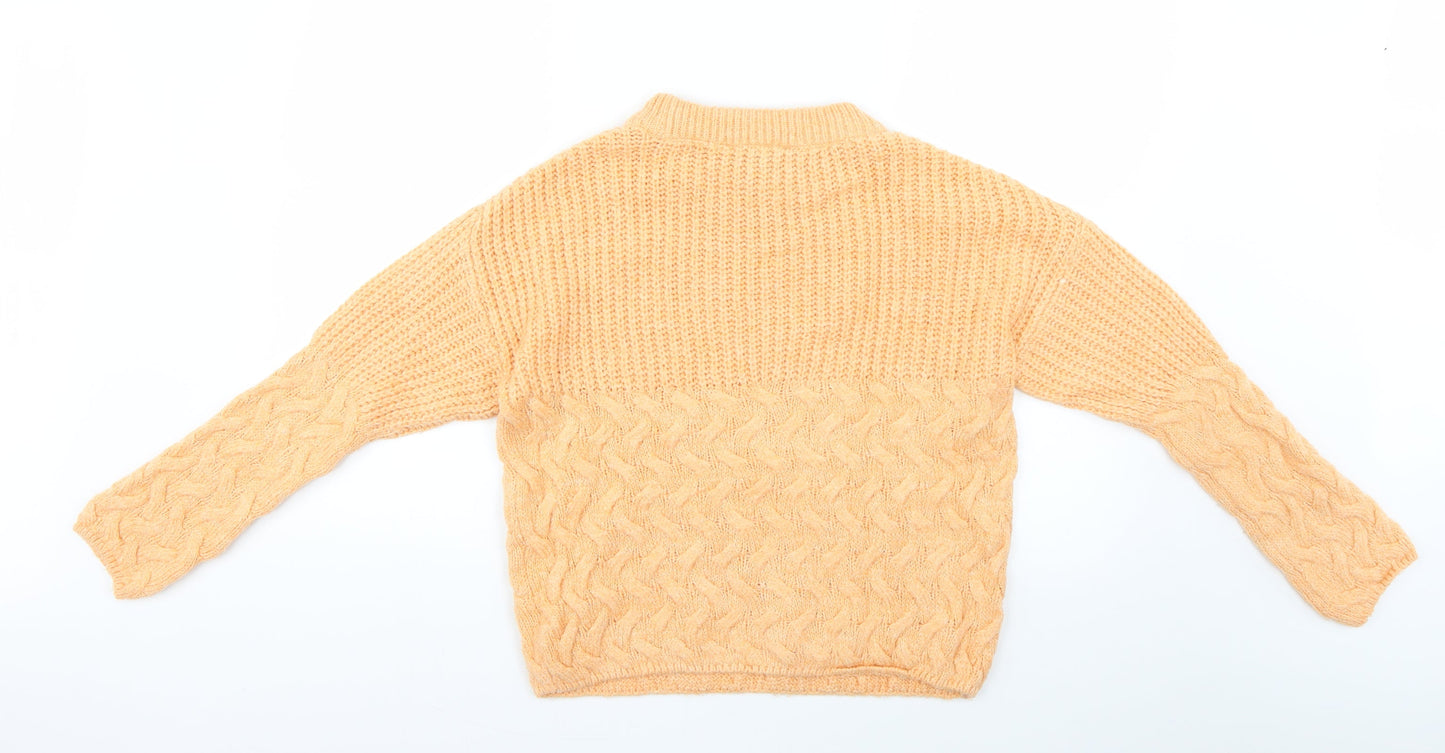 Dorothy Perkins Womens Orange   Pullover Jumper Size S