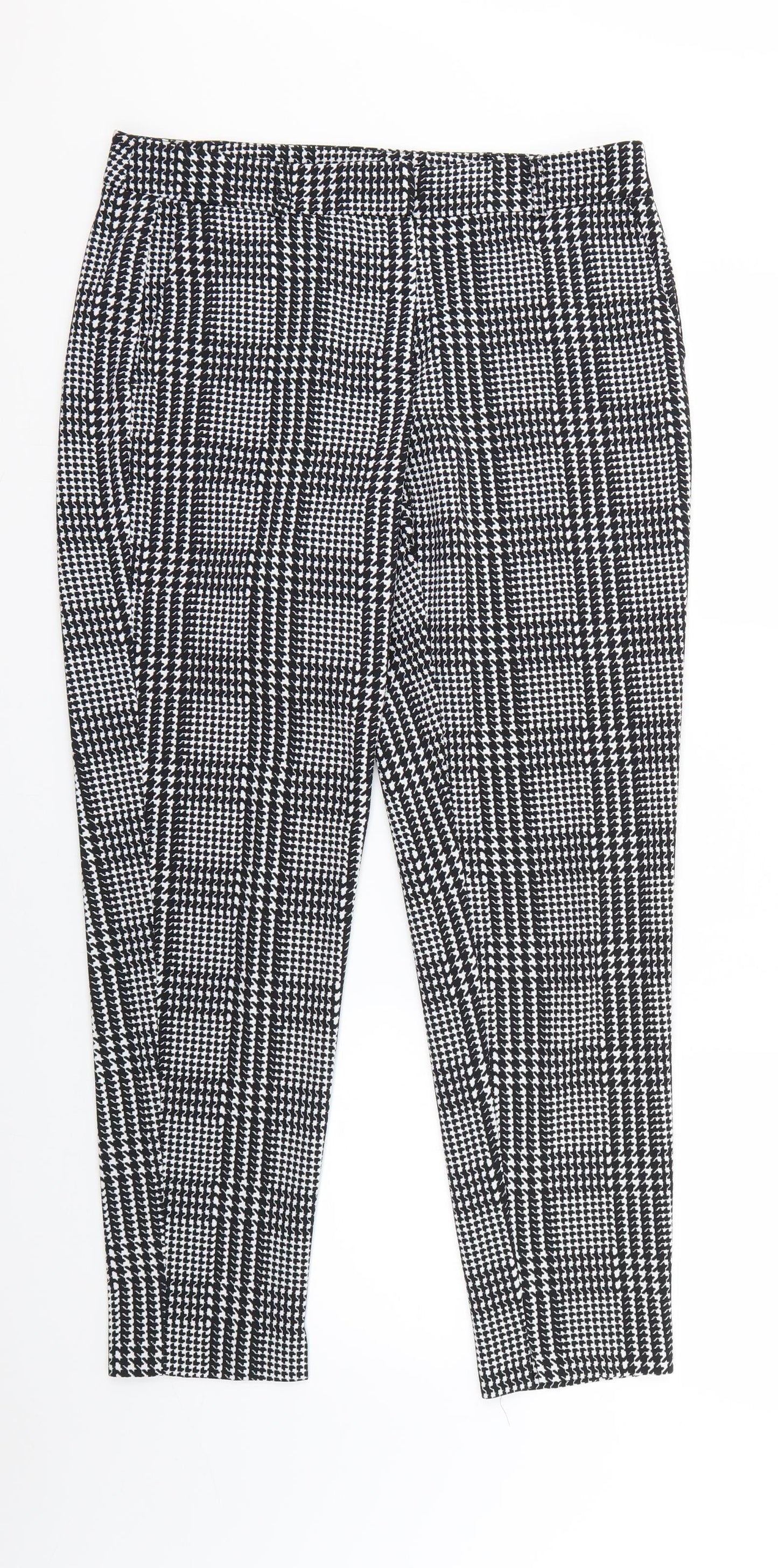 Dorothy Perkins Womens Multicoloured Geometric  Trousers  Size 10 L26 in
