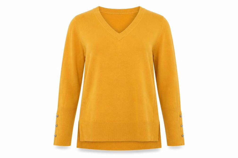 Primark Womens Yellow   Pullover Jumper Size 6